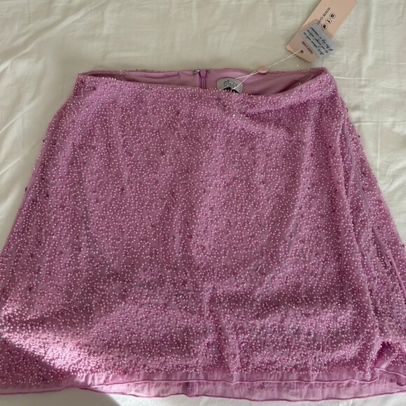 Oh Polly Embellished A-Line Mini Skirt NWT - Picture 3 of 5